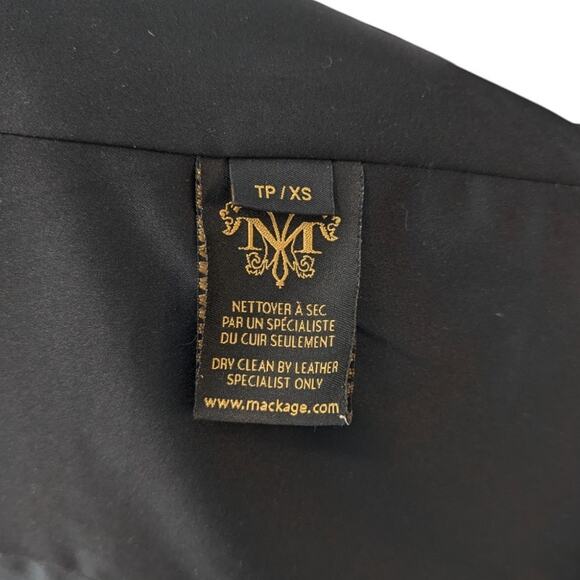 Mackage Virgin Wool Herringbone Black Knit Long Coat XS - Picture 9 of 10